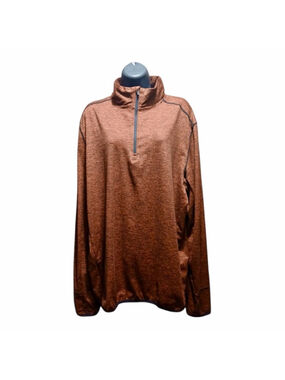 Energy Zone Men's XL Red Heathered 1/4 Zip Pullover Loose Fit JC502